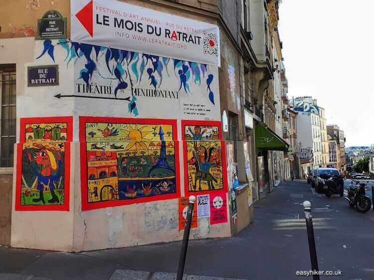 "splash of colour in Menilmontant"