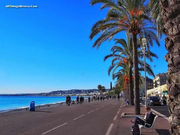 "walking the Promenade des Anglais from where it starts till the end"