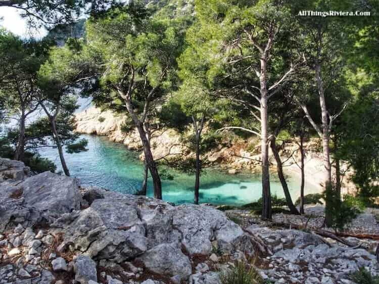 "start of three Calanques hike"