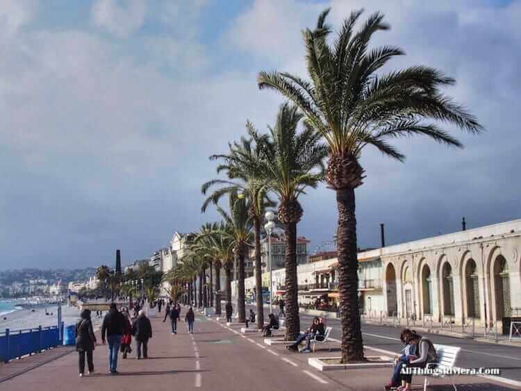"Walk Along the Baie des Anges onto the Promenade des Anglais"