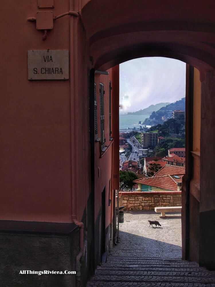 "Imperia - Italian Riviera Seen From the Train"