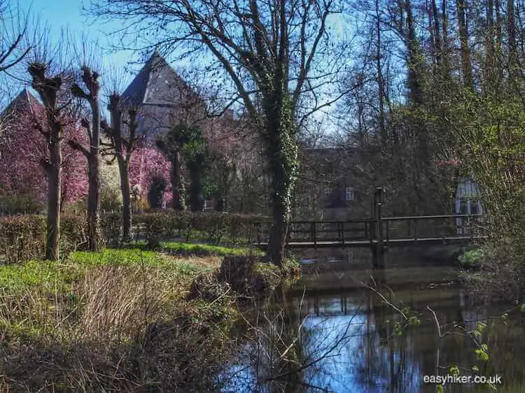 "partial view of Rheda Castle in Bielefeld"