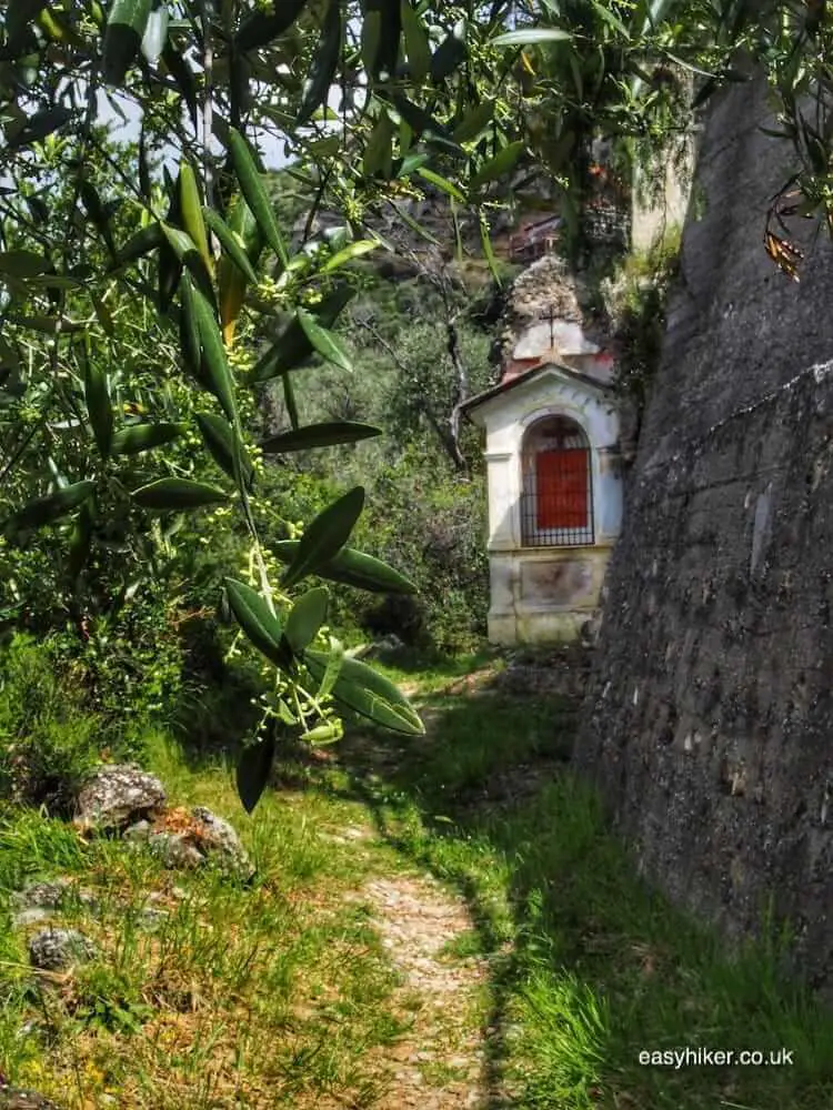 "scenic route in search of the Holy Grail of Riviera Easy Hiking"