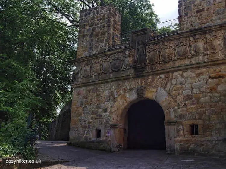 "through some ruins in Easy Hiking in Tecklenburg"