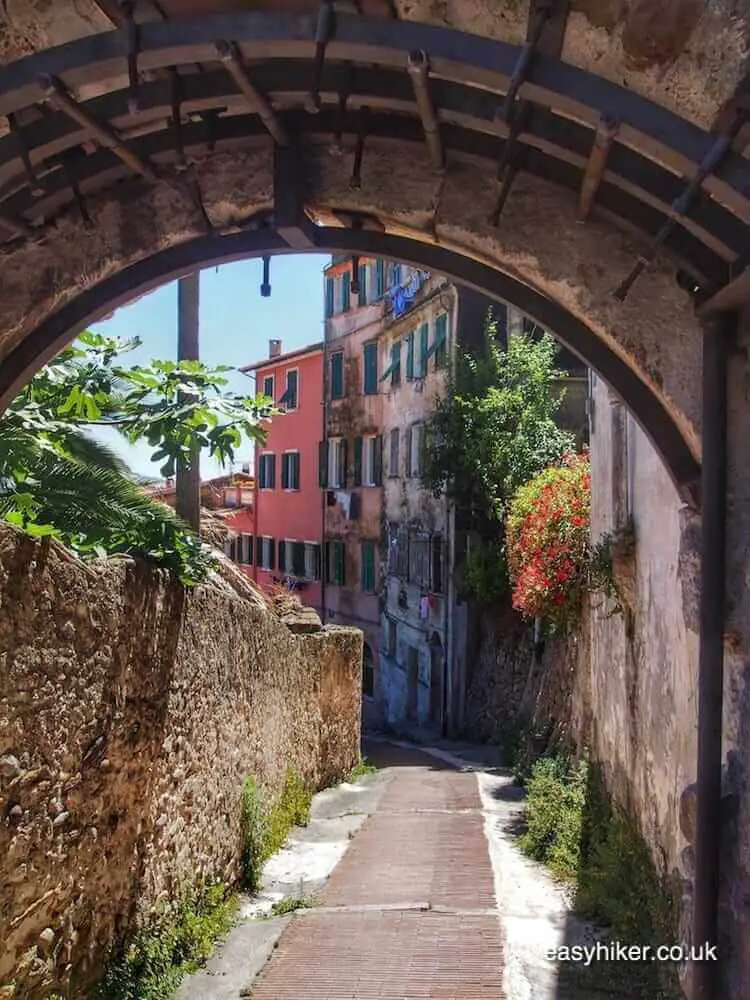 "going down from Ventimiglia old town"