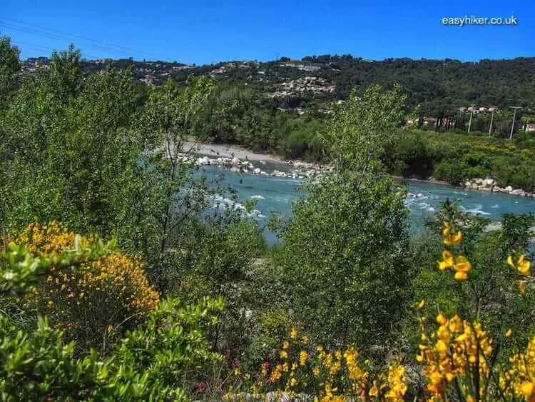 "river walk along the Var in Nice"