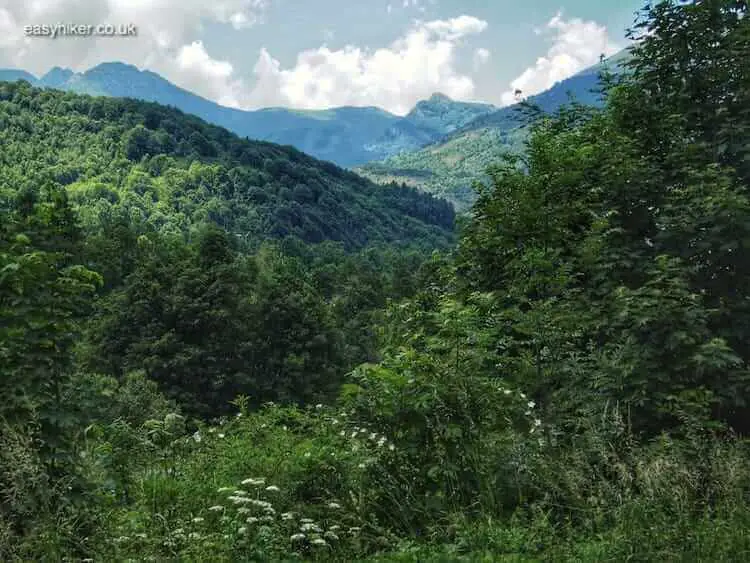 "views when crossing Mountains and Border Lines in Piemonte"