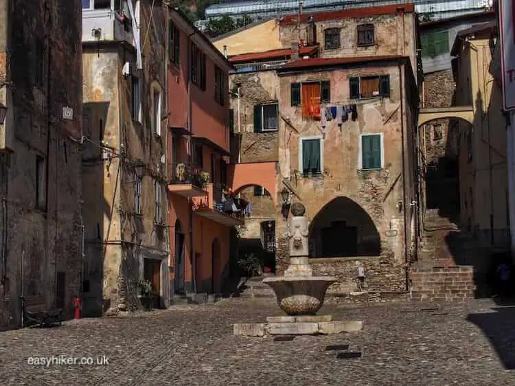 "visiting Taggia for a typical summer walk"