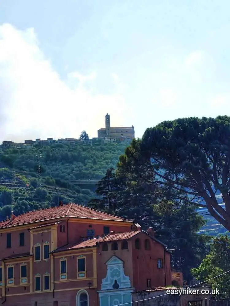 "destination of a typical summer walk in Taggia"