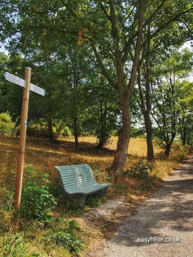 "benches along the spazierwanderwege - easy hiking the germany way"