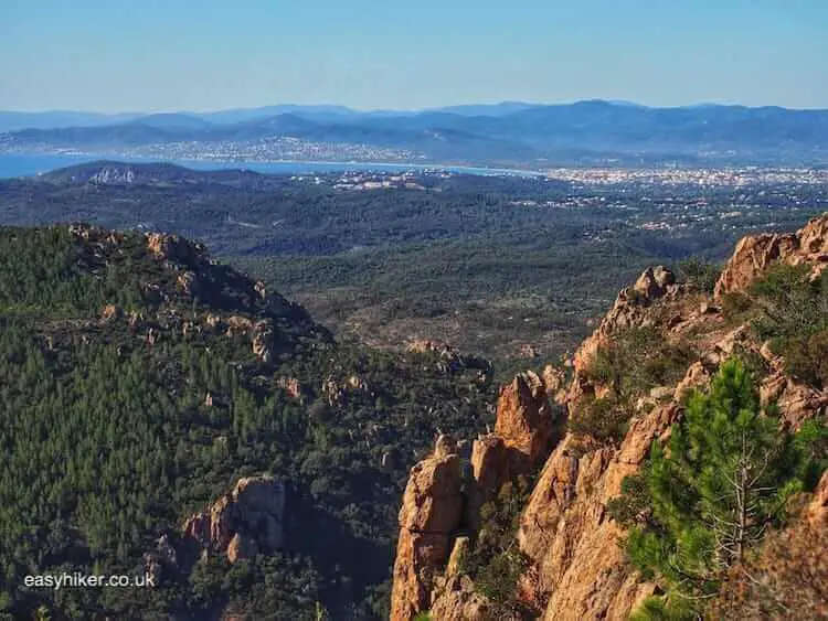 "vista of the French Riviera from Esterel massif"