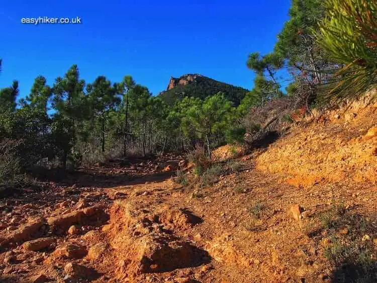 "fiery red rocks of the Riviera"