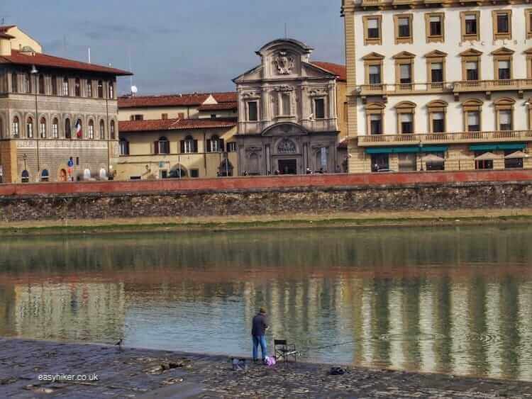 "fishing in Florence and the Arno"