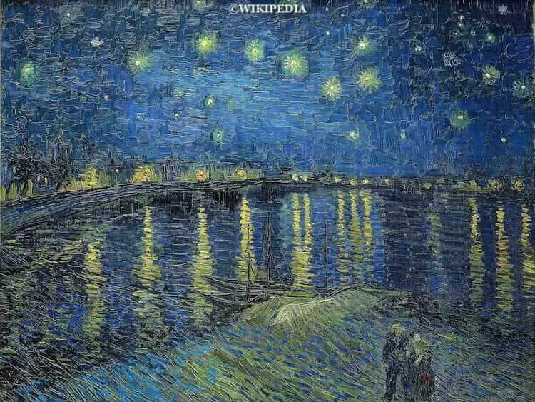 "Vincent Van Gogh in Arles - Starry Night"