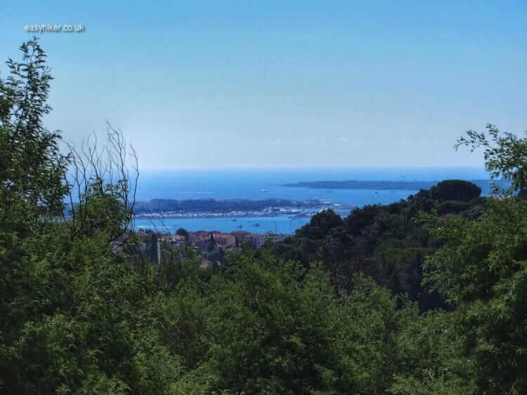"view from Croix-des-Gardes in Cannes"