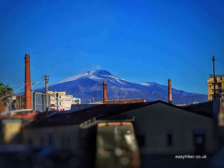 "Mount Etna seen from Catania"