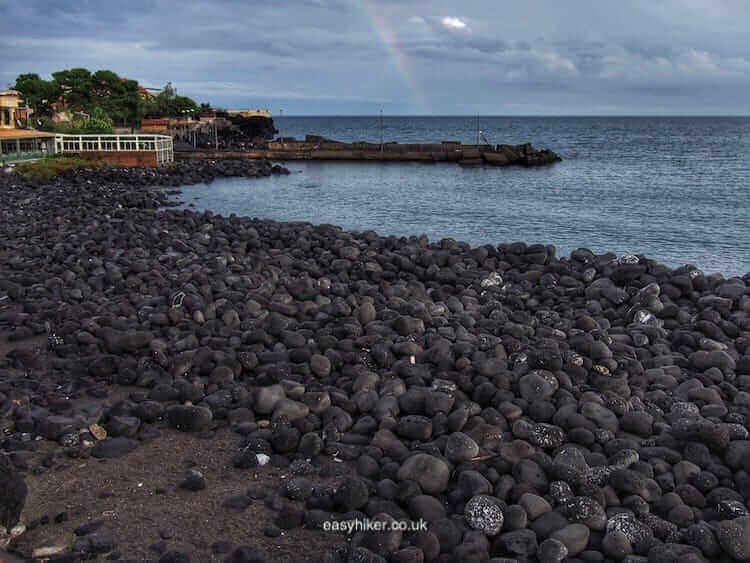 "Lava beach in Catania"