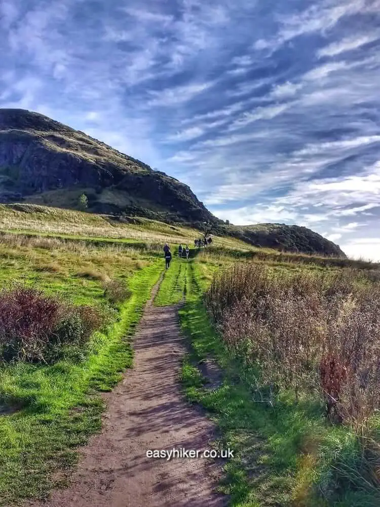 "Climbing Up Arthur’s Seat In Edinburgh"