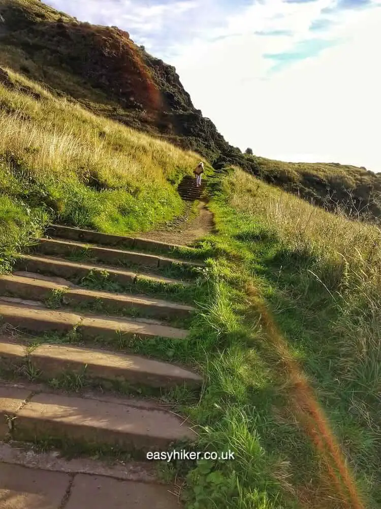 "Climbing Up Arthur’s Seat In Edinburgh"